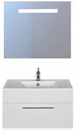 De Aqua Мебель для ванной Кубика 80, зеркало Экстра EXT 80 F – фотография-1