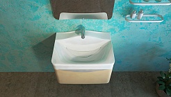 Velvex Мебель для ванной Iva 60 подвесная, светлый лен – фотография-4