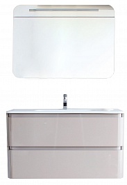 BelBagno Мебель для ванной ENERGIA 1000 Tortora Lucido, подсветка – фотография-1