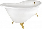Фэма Чугунная ванна "Beatrice", ножки золото, покрытие RAL, металлик