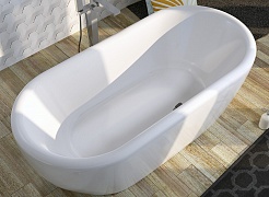 Riho Акриловая ванна DUA FS 180x86 с цветной панелью – фотография-3