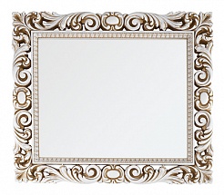 Водолей Мебель для ванной "Кармен 105" белая/золото, зеркало в раме Версаль – фотография-2
