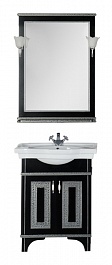 Aquanet Мебель для ванной Валенса 70 черный краколет/серебро (180463) – фотография-3