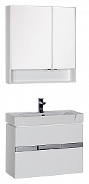 Aquanet Мебель для ванной "Виго 80" белая – фотография-1