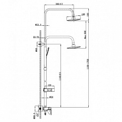 Lemark Душевая система Tropic LM7002C – фотография-2