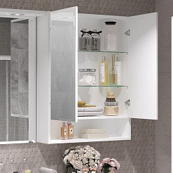 Opadiris Мебель для ванной Фреш 120 L под стиральную машину подвесная белая – фотография-14