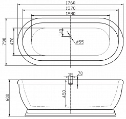 BelBagno Акриловая ванна BB03 – фотография-2