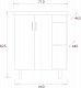 Onika Мебель для ванной Тимбер 70.10 белая/дуб сонома – фотография-26