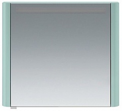 Am.Pm Зеркальный шкаф Sensation 80 L, с подсветкой, мятный – фотография-1