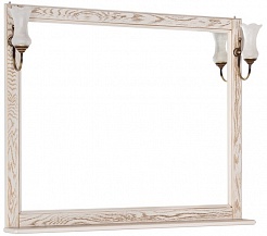 Aquanet Зеркало для ванной Тесса 105 жасмин/золото – фотография-1