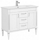 Aquanet Комплект мебели Селена 105 (3 ящика, 2 дверцы), белая/патина серебро – картинка-14