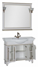 Aquanet Мебель для ванной Валенса 110 белый краколет/золото (182922) – фотография-5