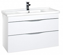 Aquanet Мебель для ванной "Эвора 100" белая – фотография-6