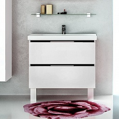 De Aqua Мебель для ванной Ариетта 90, зеркало-шкаф Эколь – фотография-17