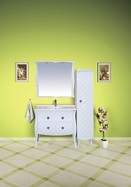 Misty Мебель для ванной Charme 100 белая – фотография-5