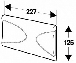 Schwab Кнопка смыва Targa белая – фотография-2