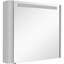Am.Pm Зеркальный шкаф Sensation 80 R, с подсветкой, серый шелк – фотография-7