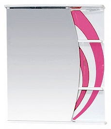 Misty Зеркальный шкаф Каролина 60 L розовое стекло – фотография-1
