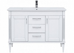 Aquanet Комплект мебели Селена 120 белая/патина серебро – фотография-9