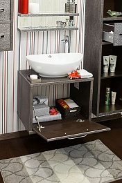 Sanflor Мебель для ванной Румба 60 венге, патина серебро – фотография-3
