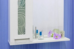 Sanflor Мебель для ванной Валлетта 60 L зеркальный узор – фотография-5