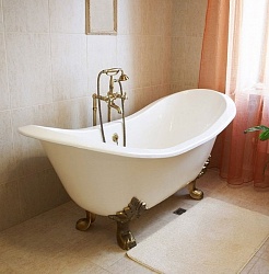 Фэма Чугунная ванна "Julietta", ножки бронза, покрытие RAL, металлик – фотография-5