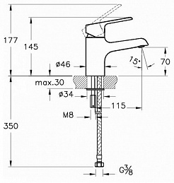 Vitra Смеситель Axe S A41069EXP – фотография-3