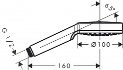 Hansgrohe Душевая лейка 26331400 Crometta 1jet – фотография-2