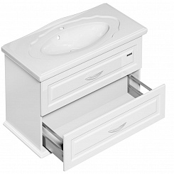  Мебель для ванной Mero 100 белый – фотография-9