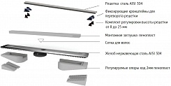 BERGES Wasserhaus Душевой лоток C1 Norma 600 095037 черный матовый – фотография-2