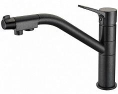 Zorg Смеситель для кухни "Clean Water ZR 401 KF" чёрный металлик