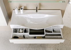 Aqwella Мебель для ванной Бергамо 80 подвесная белая – фотография-3