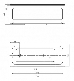 Aquatek Акриловая ванна Мия 170x70 – фотография-3