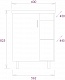 Onika Тумба с раковиной Тимбер 60.01 (Como) серая/дуб сонома – картинка-15