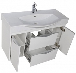 Aquanet Мебель для ванной "Франка 105" белая (183188) – фотография-7