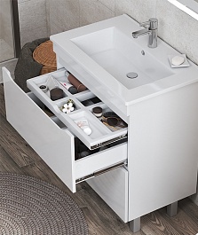 Vigo Мебель для ванной Grani 600-0-2 белая – фотография-6