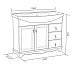 Bas Мебель для ванной Варна 105 орех, глухие дверцы, 3 ящика, зеркало-шкаф – фотография-9