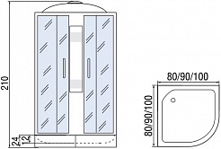 Мономах Душевая кабина 80x80 80/24 С МЗ – фотография-10