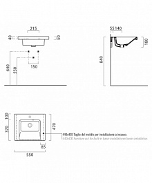 GSI Подвесная раковина Norm 8686111 55 см – фотография-2