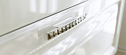 Aqwella Тумба с раковиной Империя 100 белый глянец – фотография-8
