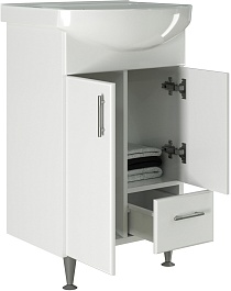 Mixline Мебель для ванной Веста 52 L белая – фотография-4