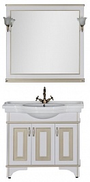 Aquanet Мебель для ванной Валенса 100 белый кракалет/золото (182921) – фотография-6