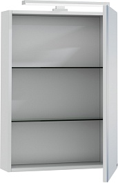 СанТа Зеркальный шкаф Стандарт 50 фацет свет белый – фотография-2