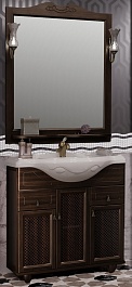 Opadiris Мебель для ванной Тибет 85 с декоративной решеткой, нагал – фотография-1