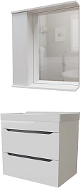 Mixline Мебель для ванной Лайн 60 L подвесная белая – фотография-1
