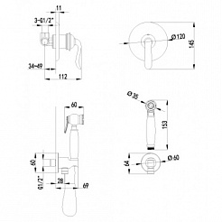 Lemark Смеситель Brava LM4719G для биде – фотография-2