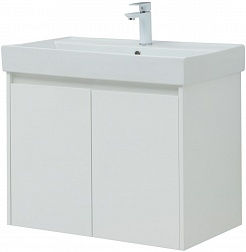 Aquanet Мебель для ванной Nova Lite 75 2 дверцы подвесная белая глянцевая – фотография-7