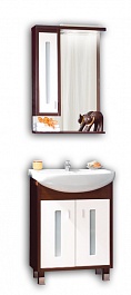 Бриклаер Мебель для ванной Бали 60 L венге – фотография-1