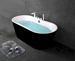 BelBagno Акриловая ванна BB200-1700-800-NERO 170x80 – фотография-2