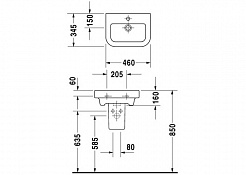 Duravit Раковина HAPPY D. 0417460000 – фотография-2